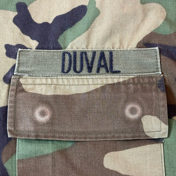 Vintage 90s Us Army Bdu Combat Coat Men’s Large Woodland Camo Forscom Patch - Picture 4 of 10